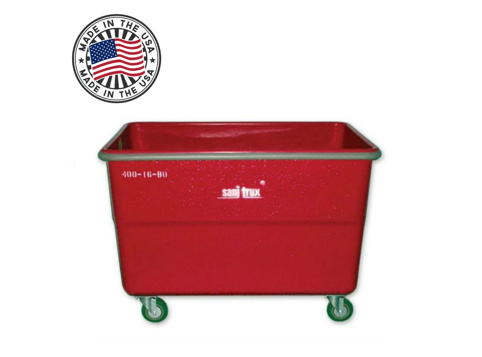 Sanitrux® Utility Cart On Wheels 400-16 – Commercial Heavy Duty Laundry 