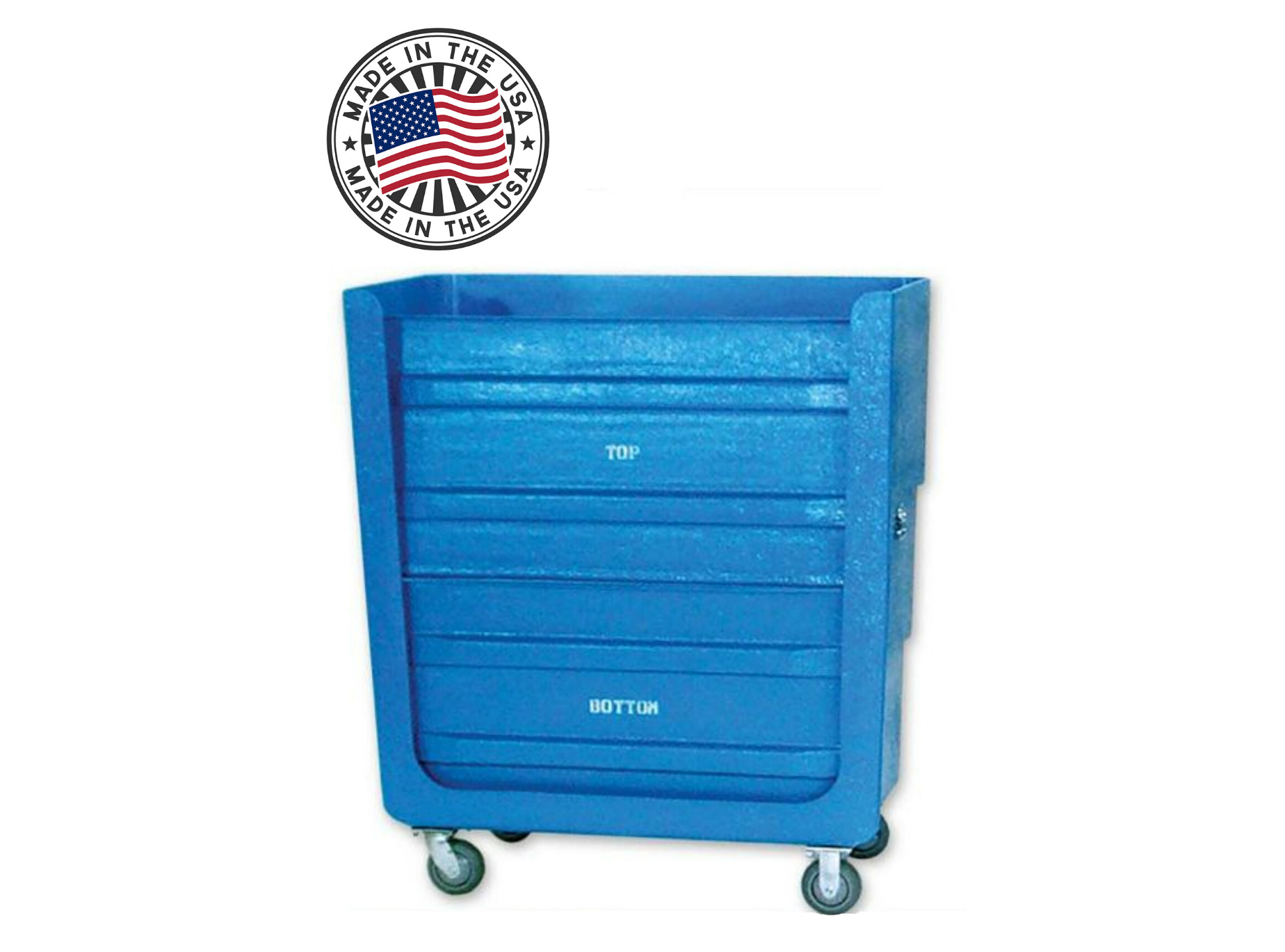 Sanitrux® Heavy Duty Commercial Turn-About Laundry Cart On Wheels 650-NX